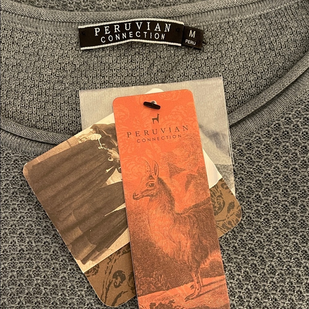 Peruvian Connection NWT Sullivan Pullover Iced Bl… - image 4